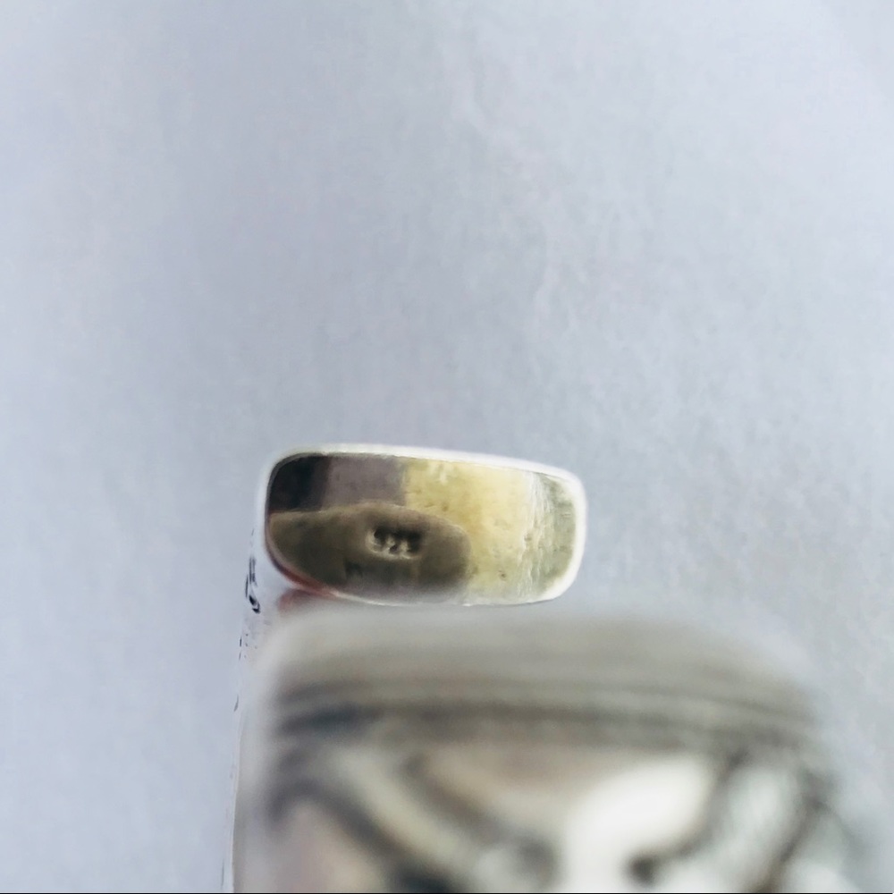 Vintage Sterling Silver Cuff Bracelet - Picture 6 of 6